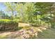 Well-maintained backyard with lush greenery and mature trees creating a peaceful and private outdoor setting at 951 Woodmont Dr, Marietta, GA 30062