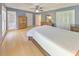 Primary bedroom with hardwood floors, ensuite bath access, and ample closet space at 951 Woodmont Dr, Marietta, GA 30062
