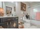 Bathroom featuring a vanity and shower at 18 Crolley Ln, White, GA 30184
