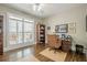 Spacious office with natural light and hardwood floors at 18 Crolley Ln, White, GA 30184