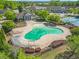 Aerial shot of community pool and clubhouse at 7691 Cabrini Pl, Fairburn, GA 30213