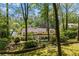 Landscaped backyard with stone retaining wall and manicured lawn; view of the home's back exterior at 998 Ferncliff Ne Rd, Atlanta, GA 30324