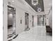 Elegant lobby with marble floors, decorative lighting, and mirrored elevators at 325 E Paces Ferry Ne Rd # 312, Atlanta, GA 30305