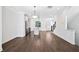 Spacious living room features recessed lights, and rich hardwood floors, creating a warm ambiance at 1329 Bennett Creek Ovlk, Suwanee, GA 30024