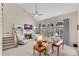 Spacious living room with vaulted ceiling, fireplace, and large windows at 1548 Valley Reserve Nw Ct, Kennesaw, GA 30152