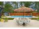 Outdoor dining and pool, perfect for outdoor entertainment at 2895 Dunnington Cir, Atlanta, GA 30341