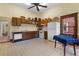 Kitchen featuring classic wooden cabinets, neutral countertops, and ample natural light at 462 N Highland Ave, Atlanta, GA 30307