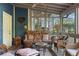 Comfortable screened porch with wicker seating, perfect for relaxing outdoors at 462 N Highland Ave, Atlanta, GA 30307