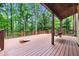 Expansive wooden deck with swing, perfect for outdoor entertaining and relaxation at 800 Knox Ln, Canton, GA 30114