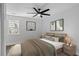 Comfortable bedroom featuring a ceiling fan and stylish decor at 1111 Edgefield Sw Dr, Atlanta, GA 30310