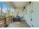 View of back porch with string lights and storage at 240 Lamon Se Ave, Atlanta, GA 30316