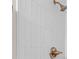 Elegant shower stall features subway tile, bronze shower head, and fixtures at 3326 Northcrest Rd # C, Atlanta, GA 30340