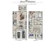 Floor plan showcasing the layout of the home, including the living areas, bedrooms, and garage at 877 Pensive Run, Dacula, GA 30019