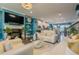 Comfortable living room with a fireplace, television, hardwood floors and plenty of seating at 3877 Via Cima Ln, Suwanee, GA 30024