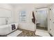 Serene bathroom featuring a freestanding tub and a glass-enclosed shower with pebble-style flooring at 605 Stone Field Nw Run, Marietta, GA 30060