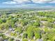 This aerial perspective captures a vast neighborhood with mature trees, offering a glimpse of the surrounding environment at 1596 Pontiac Se Pl, Atlanta, GA 30315