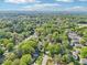 An aerial view of the area highlighting tree coverage and the community layout, providing a sense of location at 1596 Pontiac Se Pl, Atlanta, GA 30315