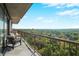 Spacious balcony with seating offering panoramic views of the surrounding greenery at 2233 Peachtree Ne Rd # 1207, Atlanta, GA 30309
