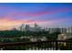 Balcony with gorgeous skyline views at dusk at 2233 Peachtree Ne Rd # 1207, Atlanta, GA 30309