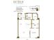 The Merriweather floor plan featuring one bedroom and one and a half baths at 2233 Peachtree Ne Rd # 1207, Atlanta, GA 30309