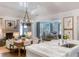 Open-concept living area with fireplace, wood floors, and marble countertops on island at 3489 Knollwood Nw Dr, Atlanta, GA 30305