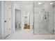 Modern bathroom featuring a glass-enclosed shower and elegant tile work at 3707 Peachtree Ne Rd # 8, Atlanta, GA 30319
