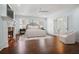 Serene main bedroom offers ample space, a fireplace, and an ensuite bathroom at 3707 Peachtree Ne Rd # 8, Atlanta, GA 30319
