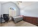 Bedroom with a large window, neutral walls, and carpet flooring at 840 Whitby Dr, Douglasville, GA 30134