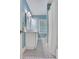 Bathroom with dual vanity and black and white tiled floor at 2562 Red Valley Rd, Atlanta, GA 30305