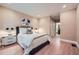 Cozy bedroom with neutral walls, carpet, and ensuite bathroom at 2700 Pine Tree Ne Rd # 4003, Atlanta, GA 30324