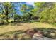 Large backyard with mature trees and green grass, ideal for outdoor activities at 3795 Willowbrook Dr, Douglasville, GA 30135
