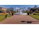 Elegant fountain centered in a brick plaza with benches and manicured landscaping, offering a relaxing outdoor space at 503 Madison Se Ct, Smyrna, GA 30080