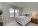 Cozy bedroom with a large window, comfortable bed, and neutral decor at 540 Teversham Dr, Mcdonough, GA 30253
