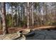 Stone fire pit in backyard, perfect for gathering and enjoying the outdoors at 6236 Benbrooke Nw Dr, Acworth, GA 30101
