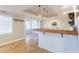 Basement with a wet bar, hardwood floors, and recessed lighting at 6236 Benbrooke Nw Dr, Acworth, GA 30101