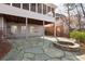 Inviting stone patio with a cozy fire pit and space for entertaining at 6236 Benbrooke Nw Dr, Acworth, GA 30101