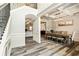 Open floor plan with dining room off of the entry foyer at 105 Chantilly Ln, Fayetteville, GA 30215