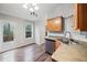 Open concept kitchen features stainless steel appliances, a sink, and eat-in nook at 162 Brookhaven Way, Rockmart, GA 30153