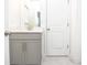 Bathroom featuring a vanity with a gray cabinet at 2589 Cajun Dr, Marietta, GA 30066