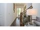 Inviting foyer featuring hardwood floors, a staircase, and an entryway with natural light at 2589 Cajun Dr, Marietta, GA 30066