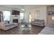 Comfortable living room features a fireplace and hardwood floors at 2589 Cajun Dr, Marietta, GA 30066
