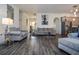 Open-concept living room features hardwood floors and contemporary decor at 2589 Cajun Dr, Marietta, GA 30066