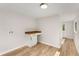 Updated laundry room boasting a wood countertop and modern lighting at 3152 Normandy Ne Cir, Marietta, GA 30062