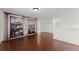 Bonus room features a hardwood floor and a decorative wall mural at 550 Eldridge Dr, Suwanee, GA 30024