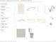 Primary bathroom selections showcase vanity cabinets, hardware, countertop, faucet, sink, shower tile and fixtures at 1981 Freestone Way, Marietta, GA 30064