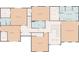 Upstairs floor plan featuring five bedrooms, three bathrooms, and walk in closets at 3465 Summit Trl, Cumming, GA 30041