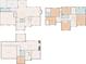 Three floor plans showing layouts of main floor, second floor, and basement at 3465 Summit Trl, Cumming, GA 30041