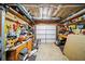 Spacious garage with shelving and work area for tools and equipment at 3465 Summit Trl, Cumming, GA 30041