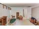Unfinished basement area with white floors and walls, ready for customization at 4048 Suzanne Ln, Duluth, GA 30096