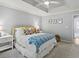 Spacious bedroom with carpet and tray ceiling; flooded with natural light at 7 Nesbit Pl, Alpharetta, GA 30022